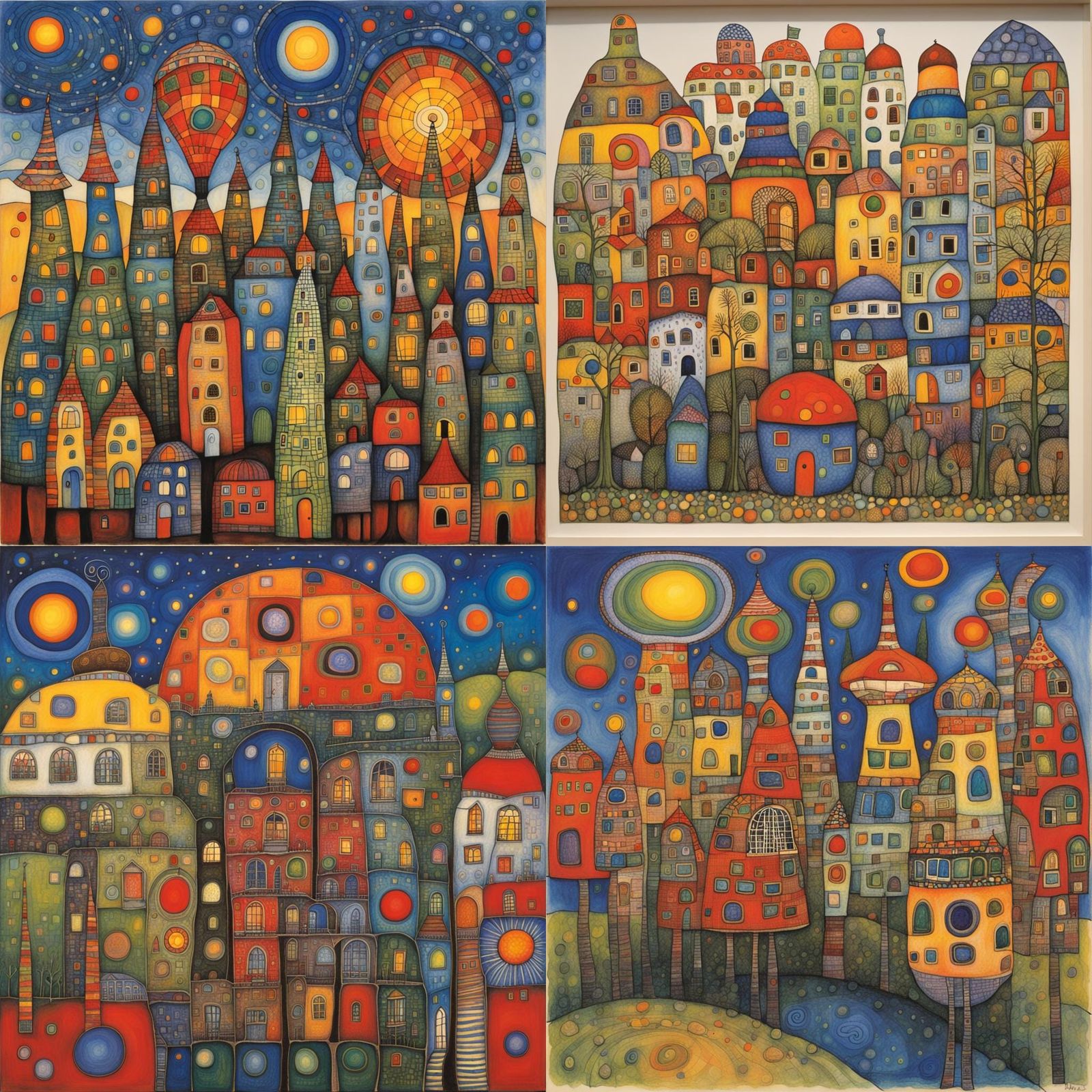 Colorful Landscape in Organic Architecture Style