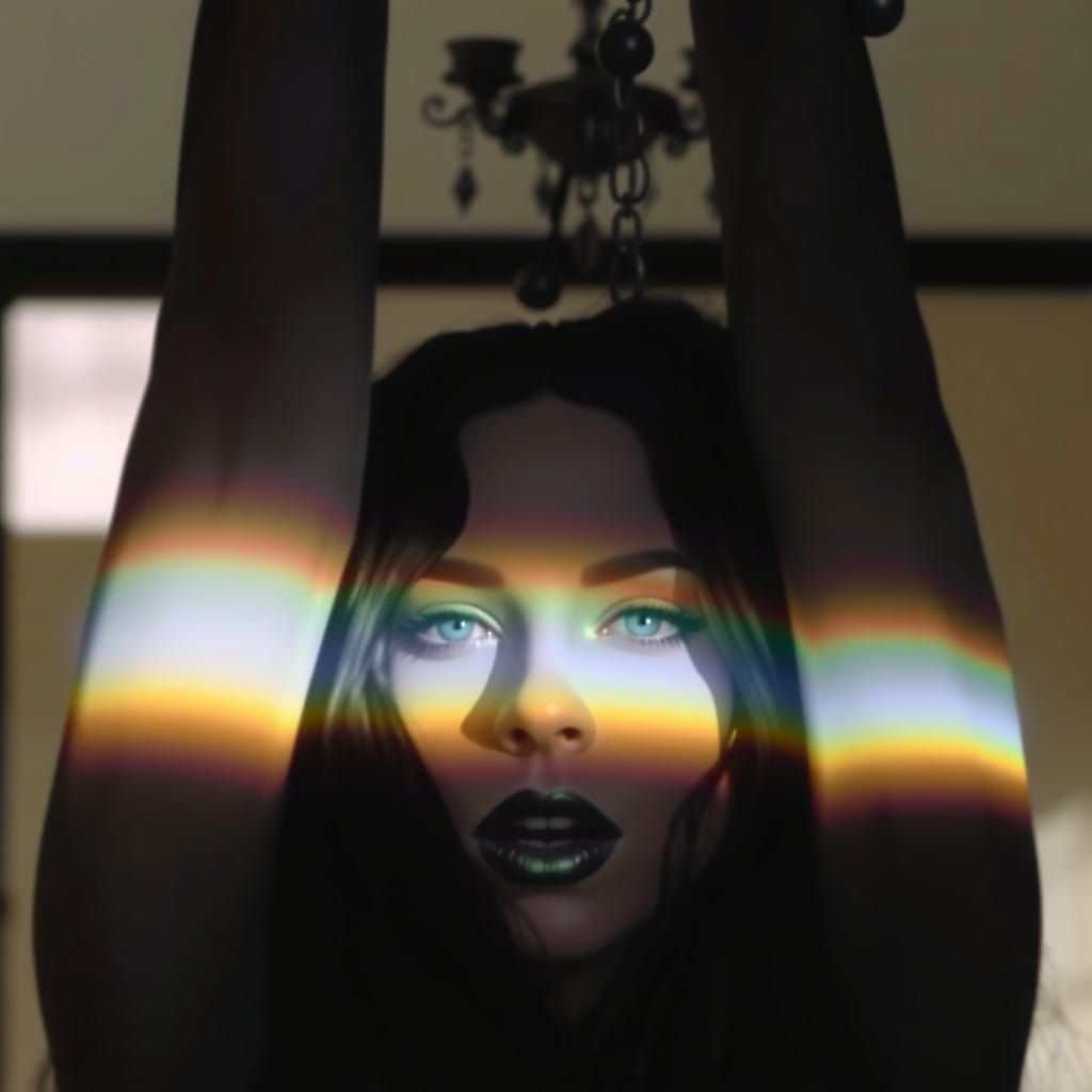 Ethereal Lady Gaga in a 3D Closeup of Fantasy and Wonder