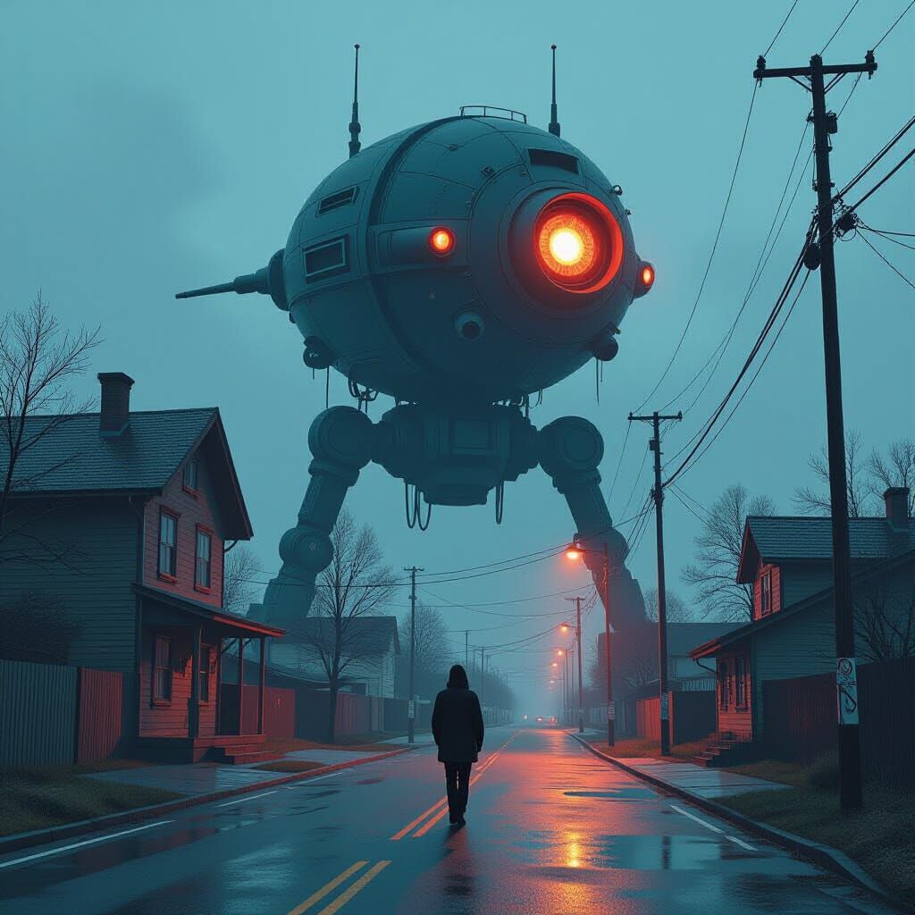 Hyperrealistic Inverted World in Dark Digital Art