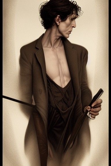 Baroque Portrait of a Handsome Androgynous God