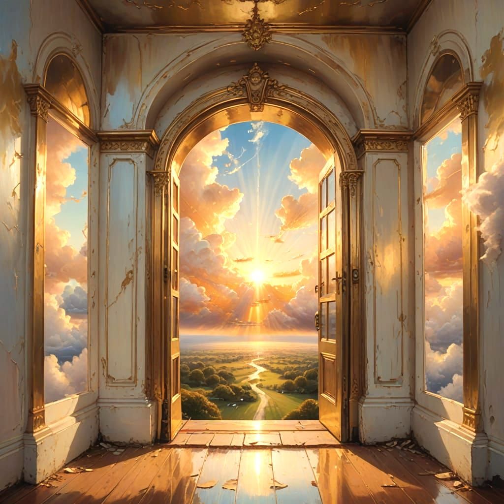Heavenly Doorway in Golden Light