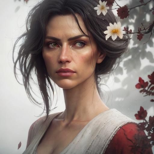 Moody Close-Up: Lone Figure in Cinematic Digital Art