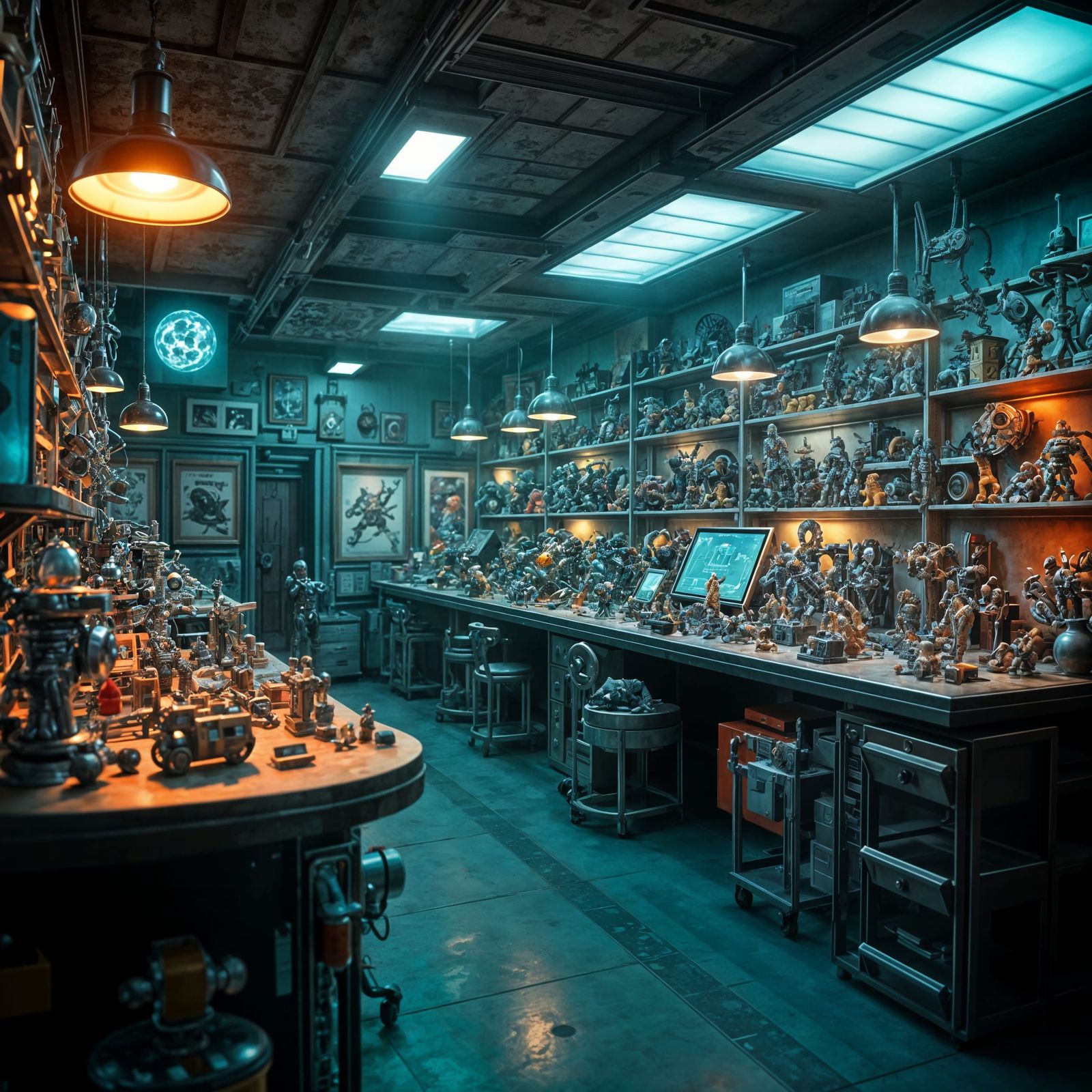 High-Tech Toys of Tomorrow: Hyperrealistic HDR Image