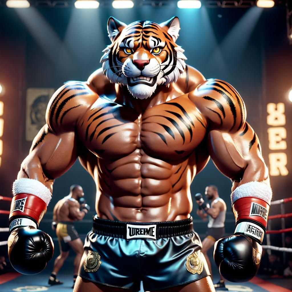 The boxer tiger.