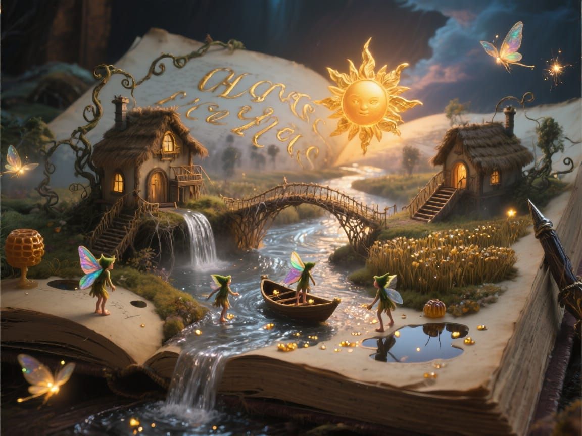 Miniature World Hidden in Ancient Book