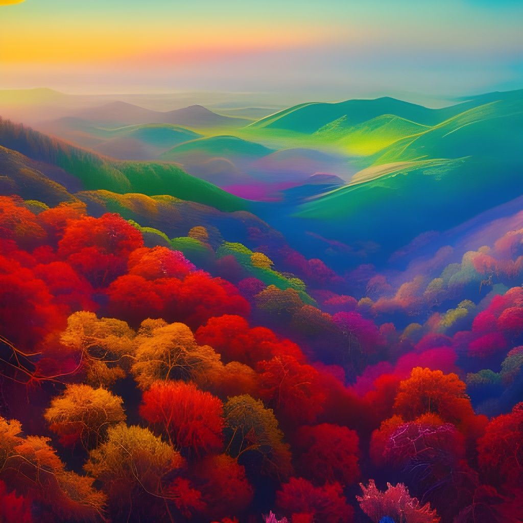 Intense Conversation in Semi-Abstract Impressionism