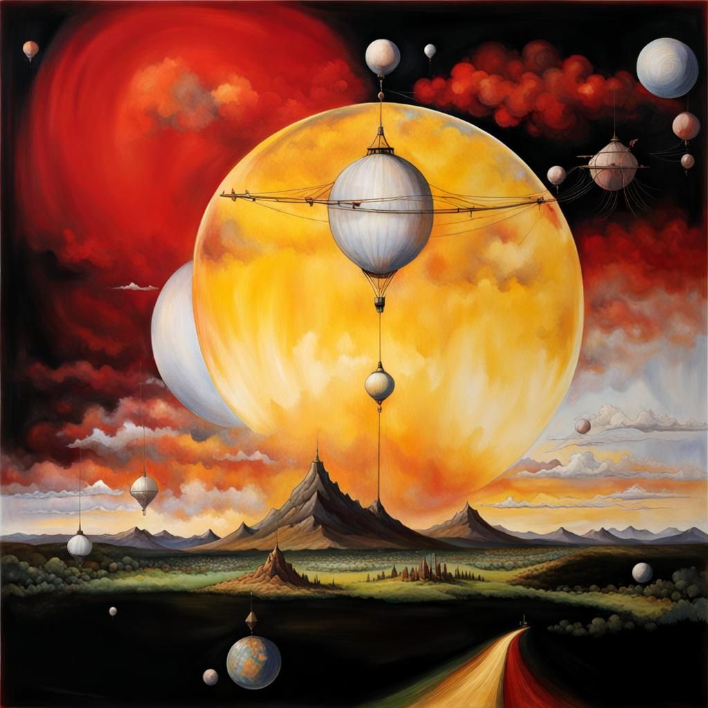 Surreal Alien Restaurant Celebration: Photorealistic Masterp...