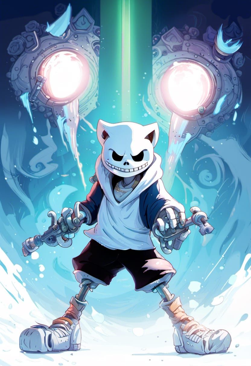 The "Sans" cat version of undertail? I swear I have nothing to do with cat ears, I just don't understand?