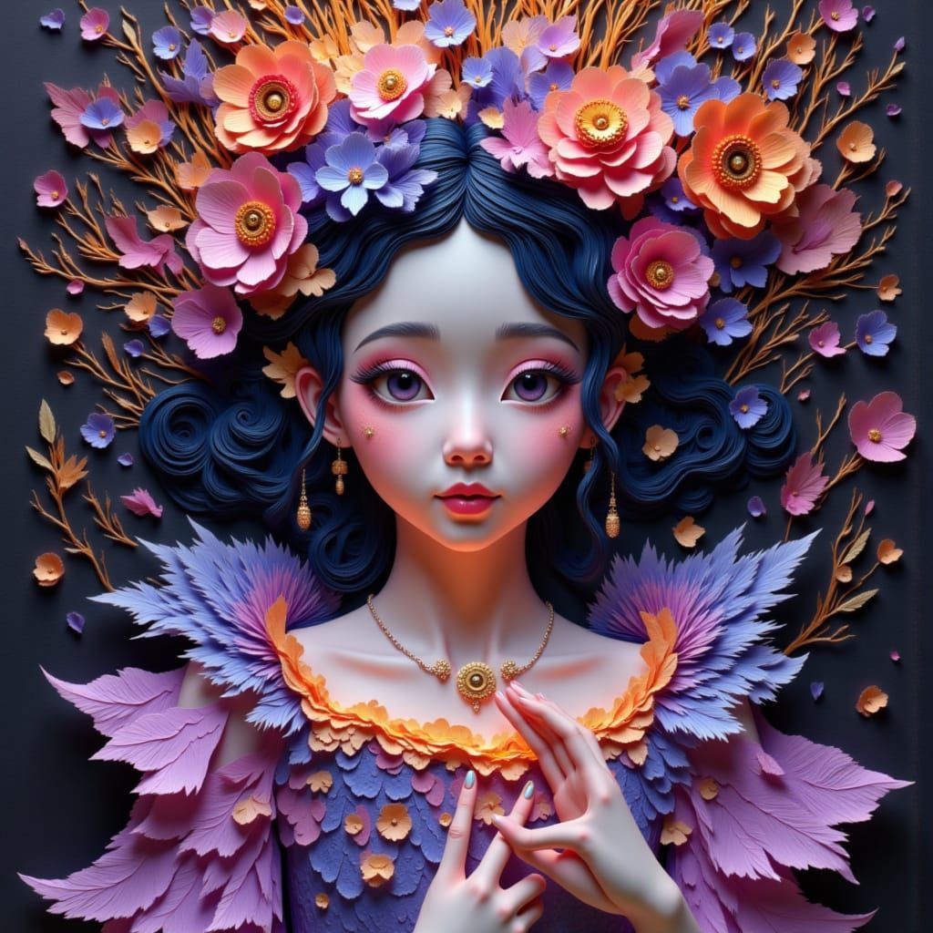 Fantasy Girl Child in Hyperdetailed Digital Painting