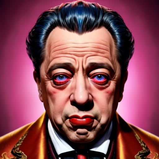 Baroque Surrealist Portrait of Laughton, Lorre, and Bogart