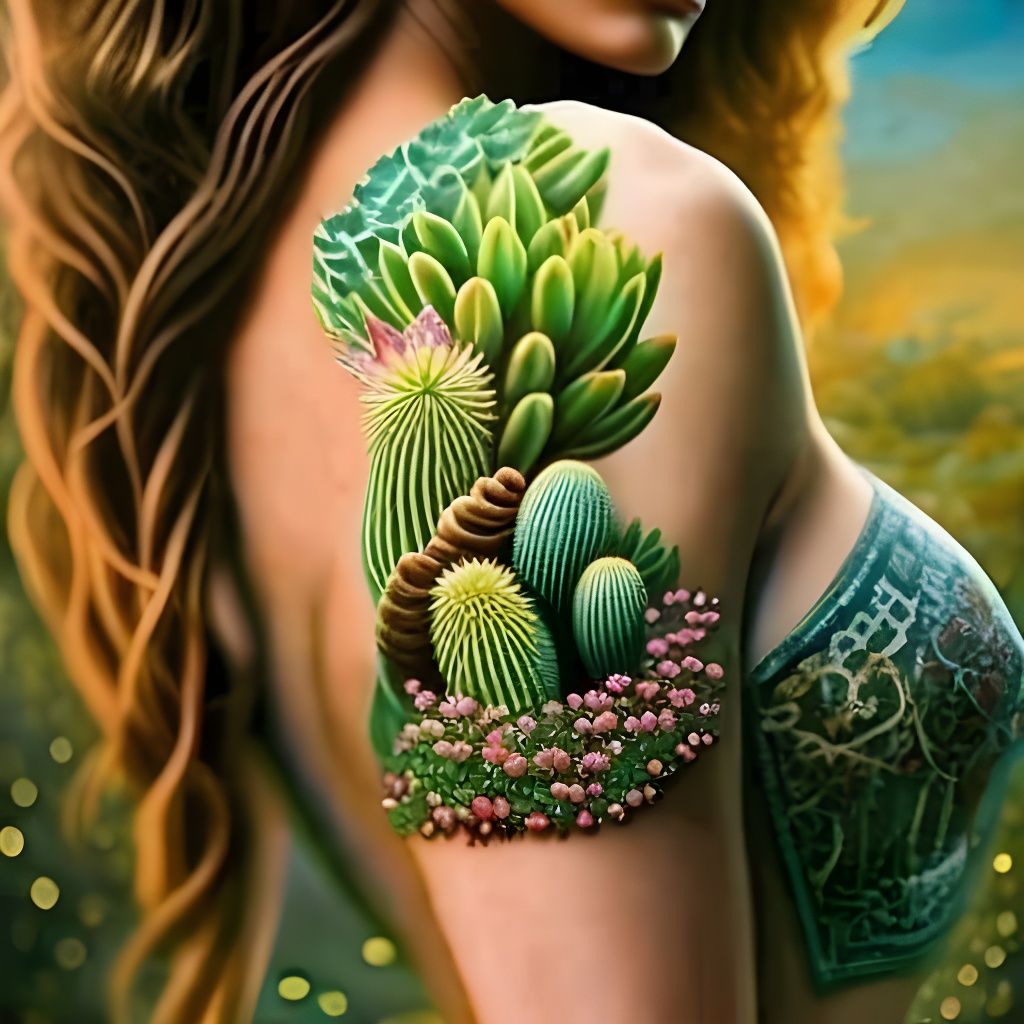 Cacti And Succulent Tattoo