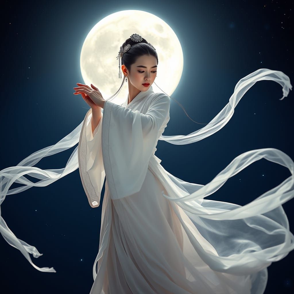 Chang'e: A graceful Chinese moon goddess