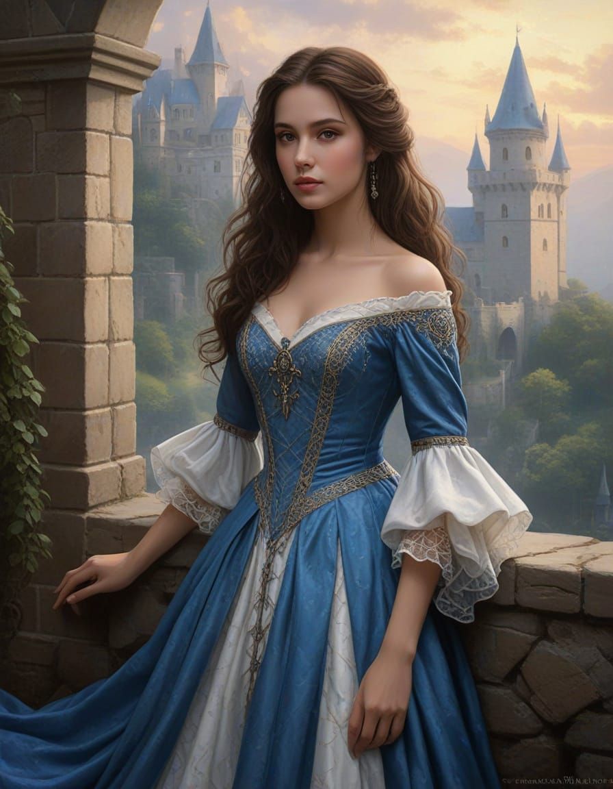 Ethereal Princess in Dark Castle