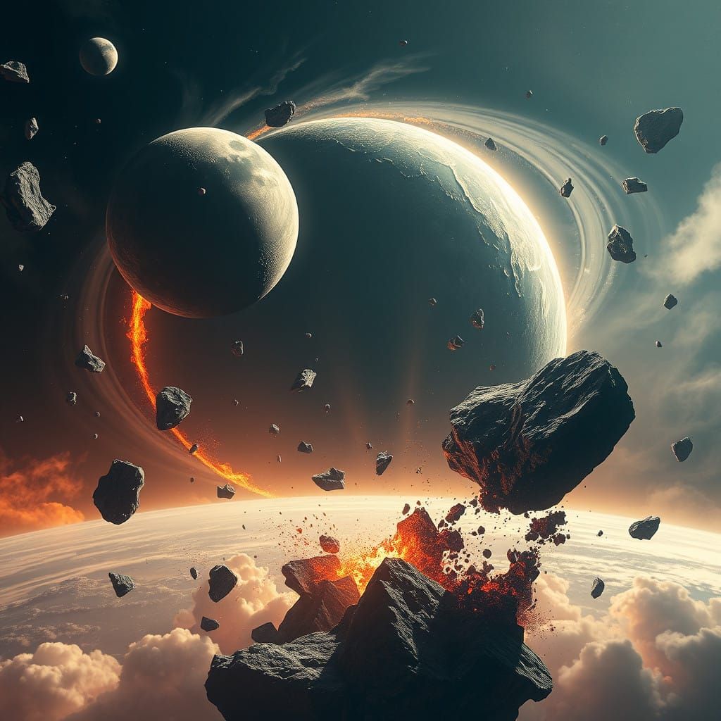 Moon Crash Apocalypse: Earth Devastated by Celestial Calamit...