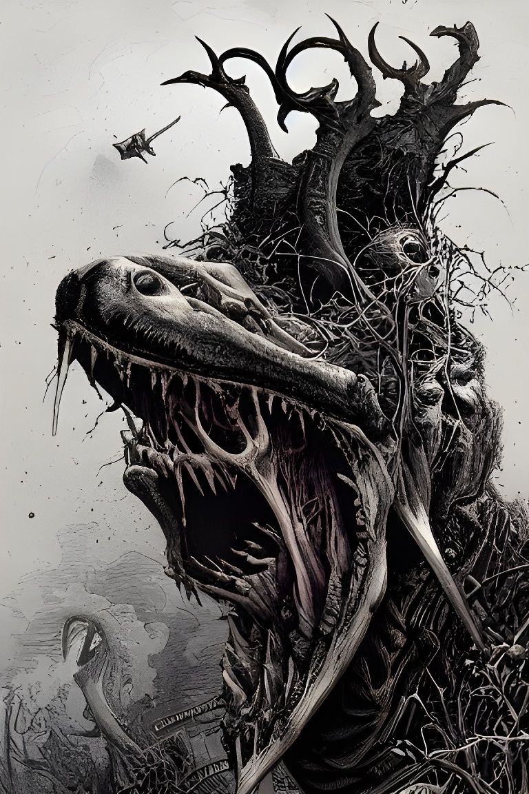 Horror Art Inspired by Kaluta, Steadman, and Doré