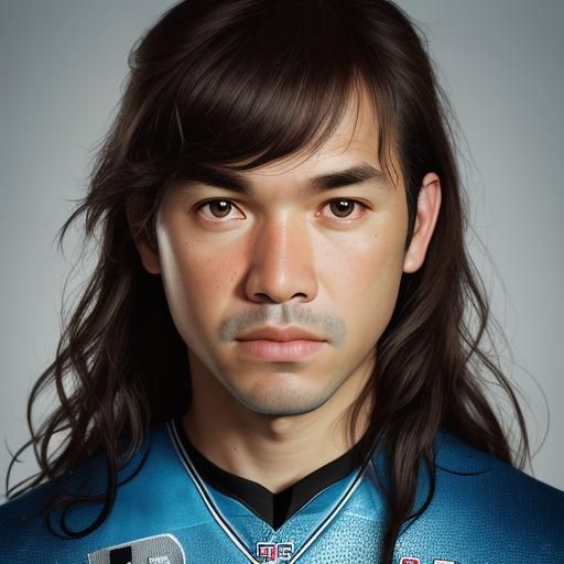 Professional NFL Portrait in Studio Lighting