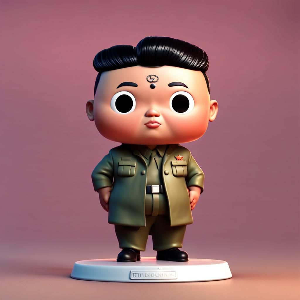 Kim Jong-un Funko Pop in Pixar Style