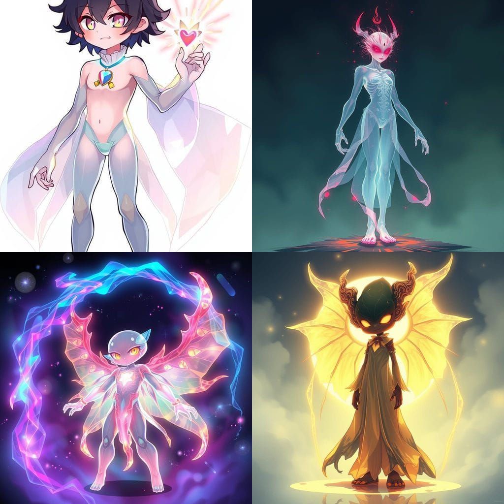 Echo Guardian: Anime-Style Figure of Sound and Light