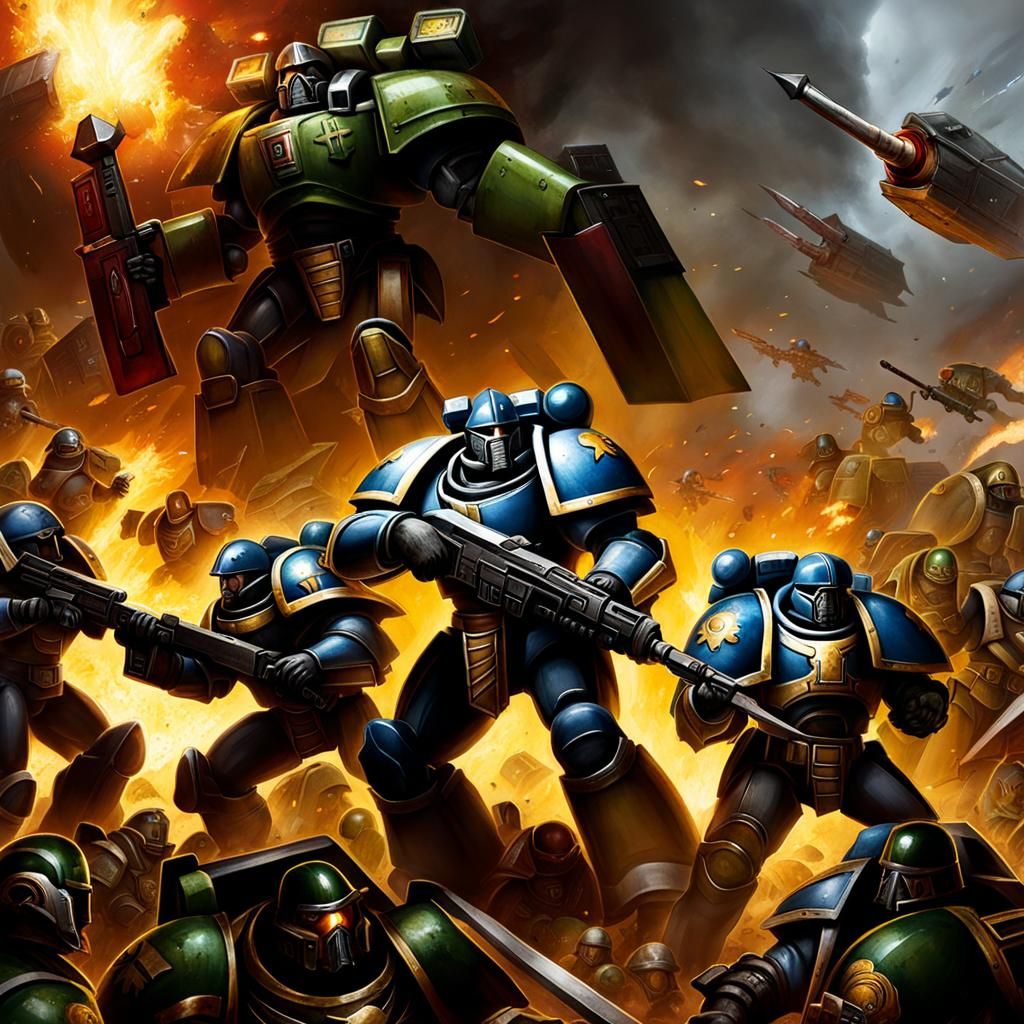 Warhammer 40K Space Marines vs Halo Spartans