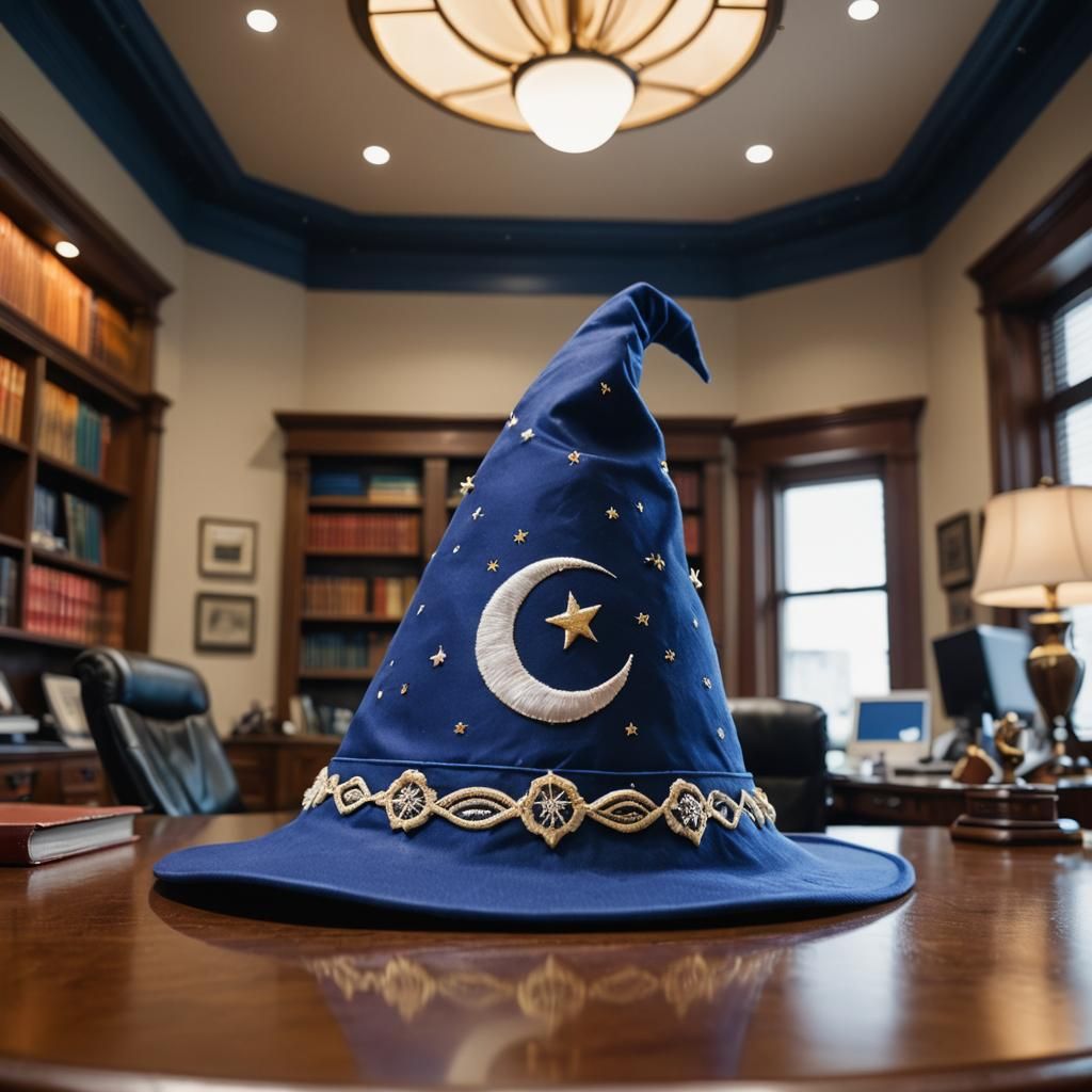 Sorcerer's Apprentice Hat on Mickey Mouse's Desk