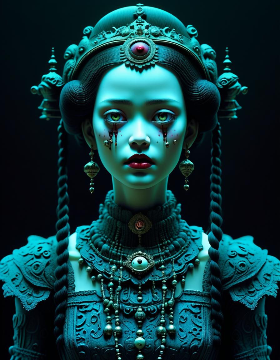 Ornate Dark Fantasy Horror in High Detail