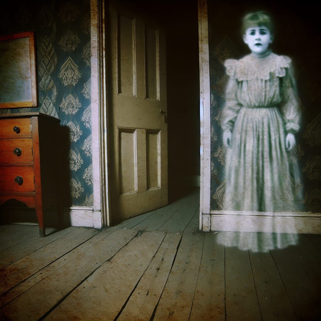 Eerie Anne Frank Ghost in Dilapidated Home