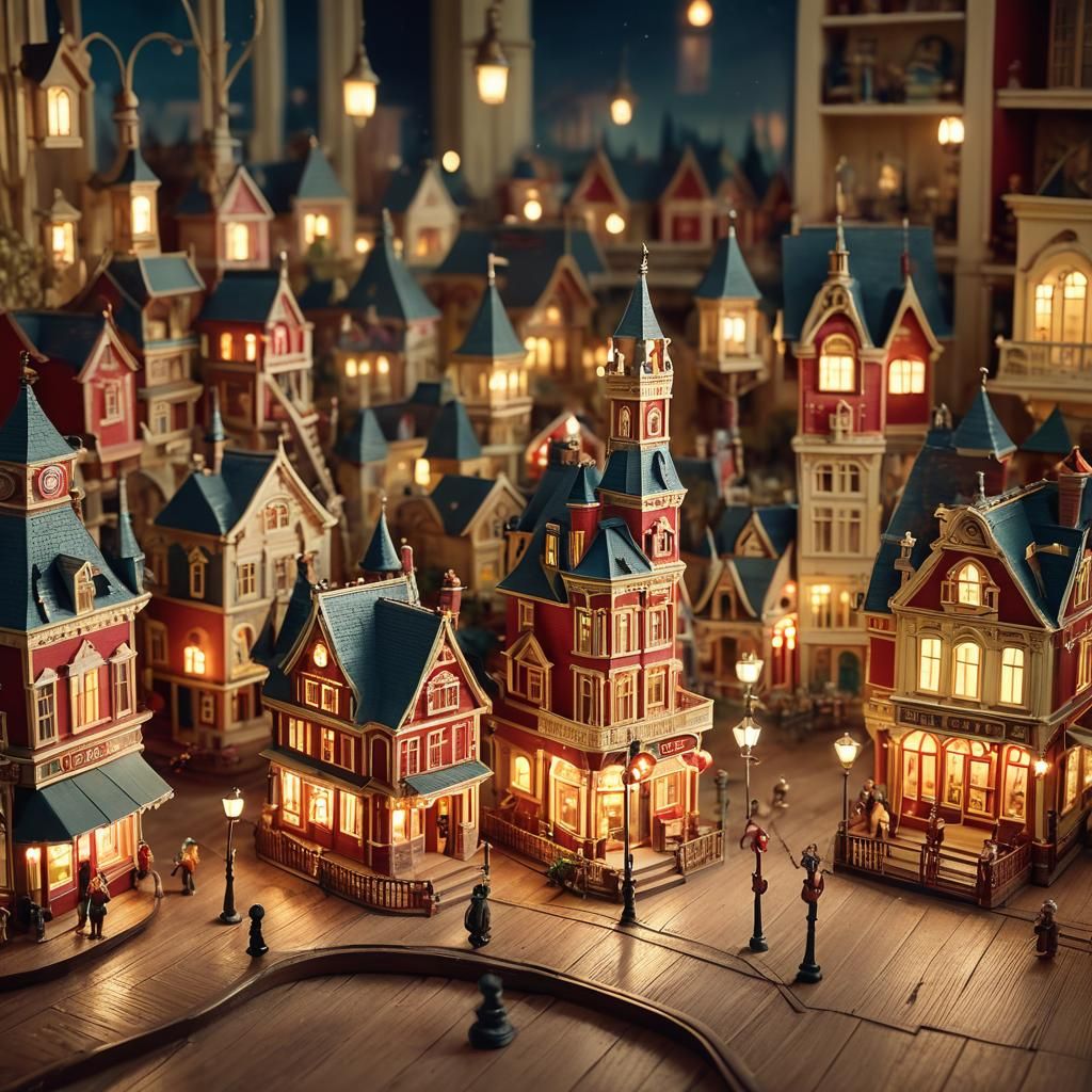 Ornate Miniature Amusement Park in Unreal Engine