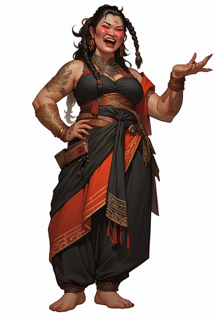 10th Century Mongolian Vampire Illustration