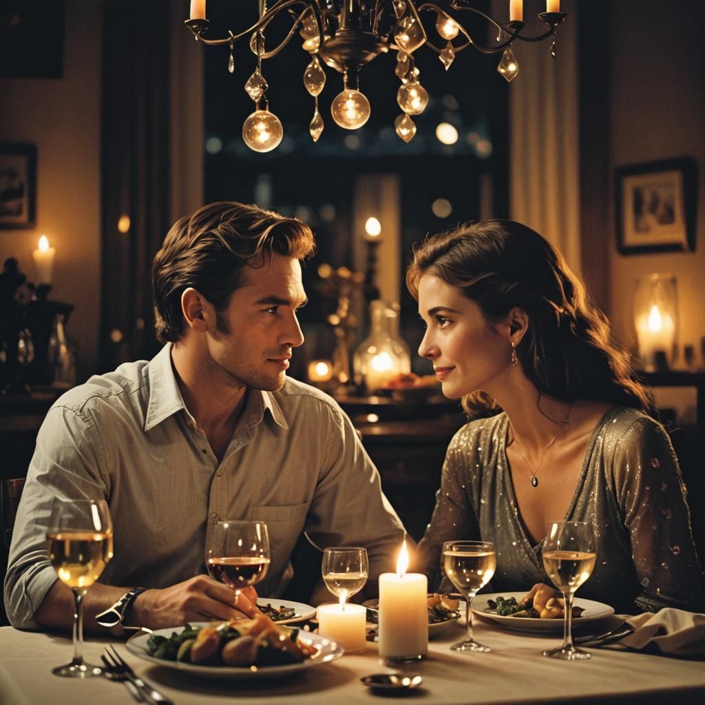 Romantic Candlelit Dinner Movie Poster