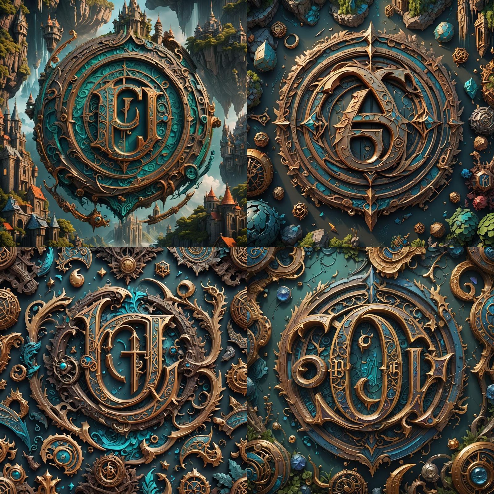 Detailed Logo Design with Letters CB