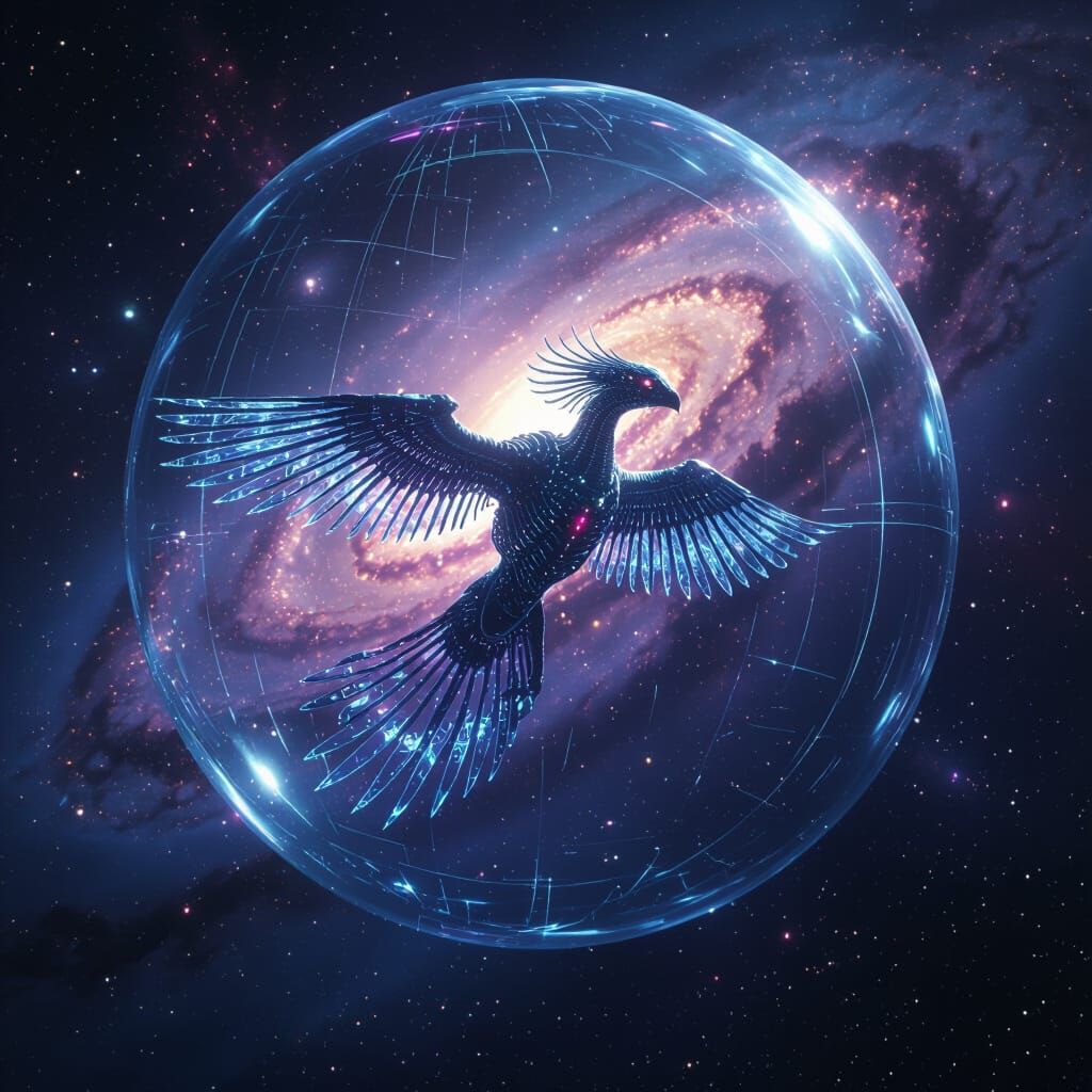 Alien Sonic Architect in Zero-Gravity Field Cage