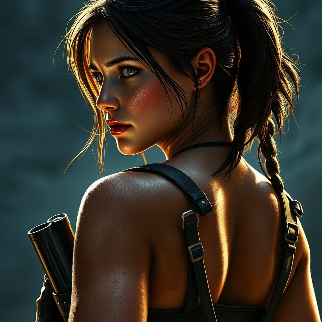 Tomb Raider's Lara Croft in Cinematic Style