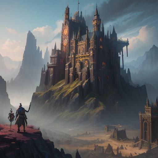 Fantastical Matte Painting with Intricate Details