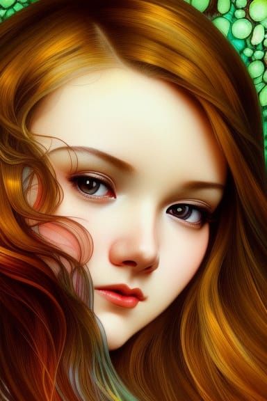 Elegant Portrait of Compassionate Woman in Artgerm Style