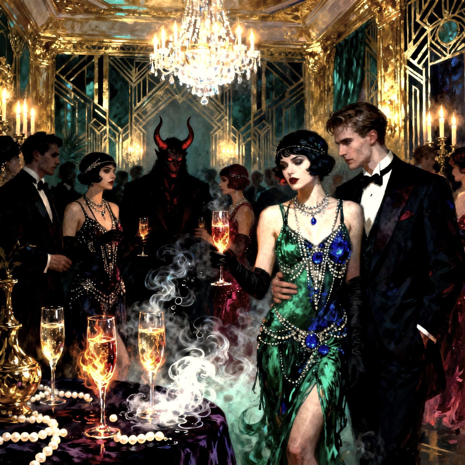 Twisted 1920s Party with Devilish Charm