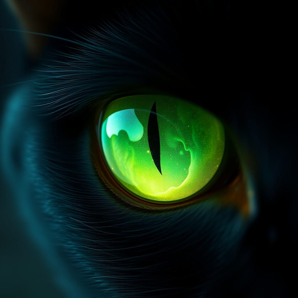 Whispering Galaxy within a Jedi Cat's Eye