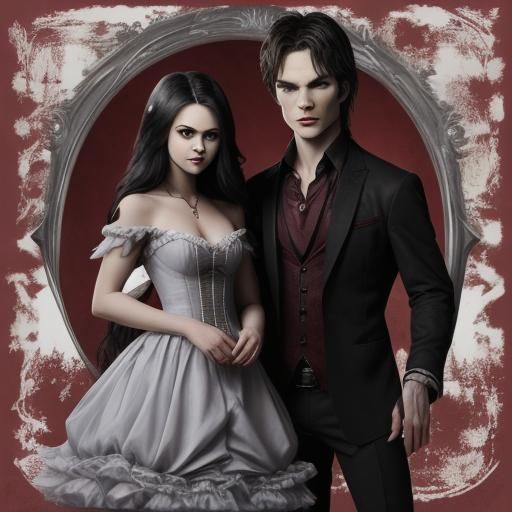 Dark Fantasy Scene Inspired by Vampire Diaries
