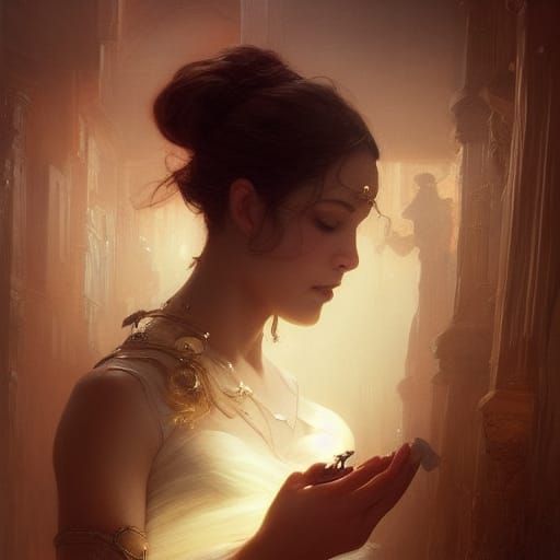 Dance of the Seven Veils: Fantasy Digital Art