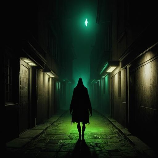 Eldritch Horror in a Dimly Lit Alleyway