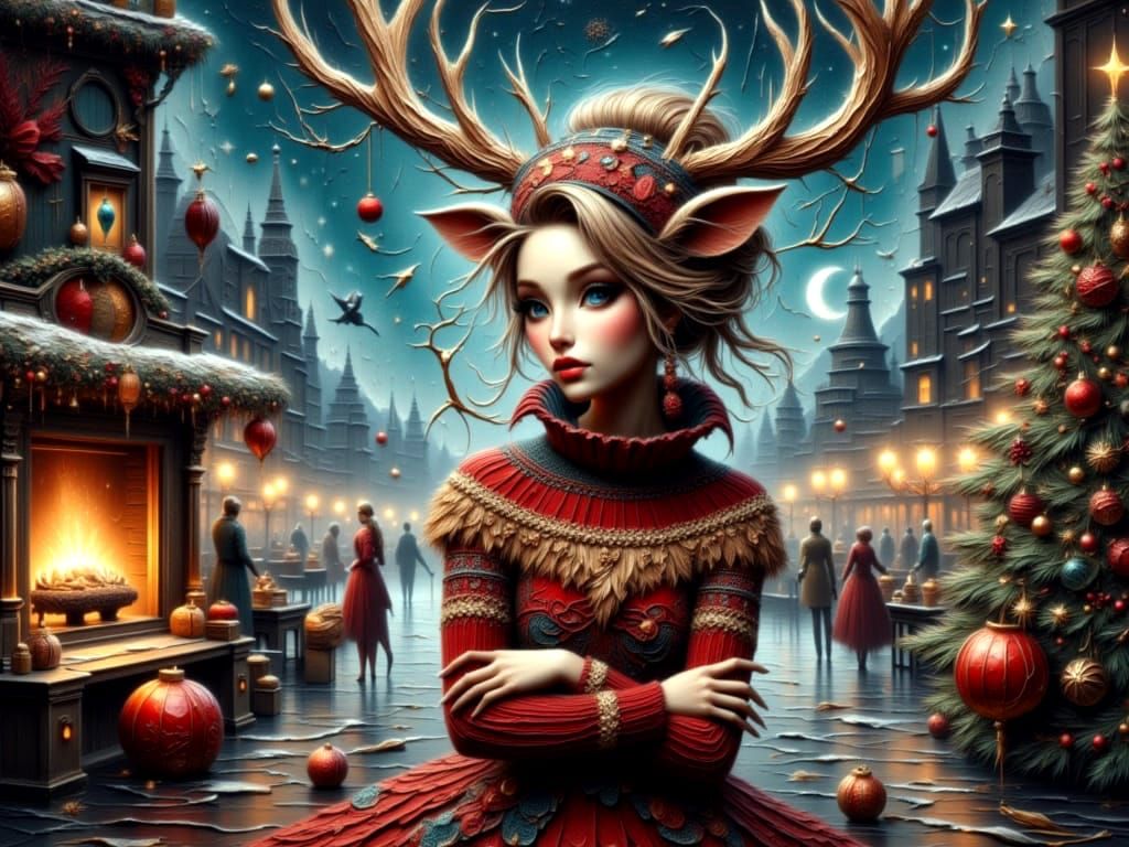 “Reindeer Queen of the Winter Streets”