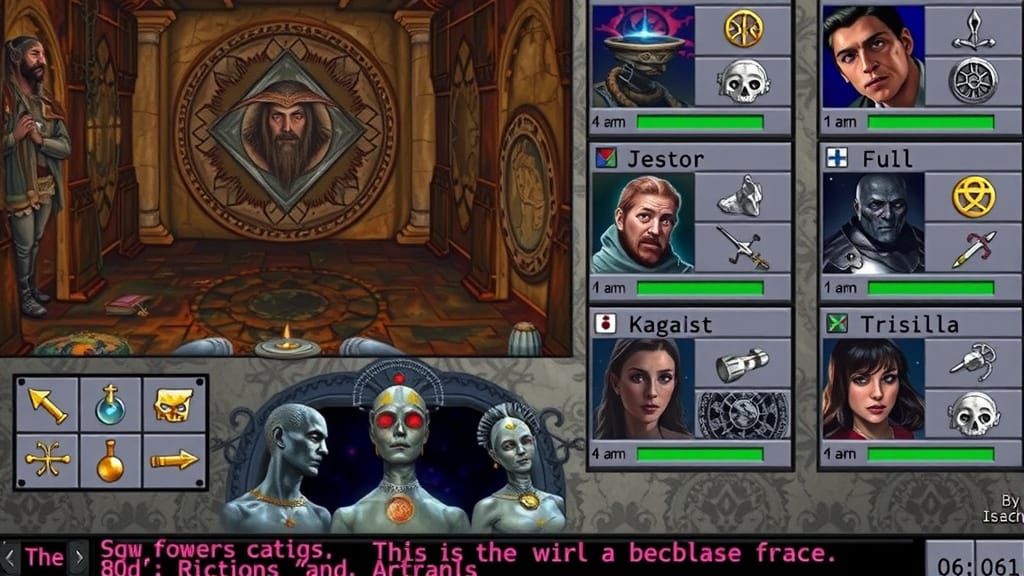 Ancient Alien Dungeon with Gnostic Archonic Symbols