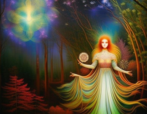 Fate Hybrid Woman in Mycelium Network