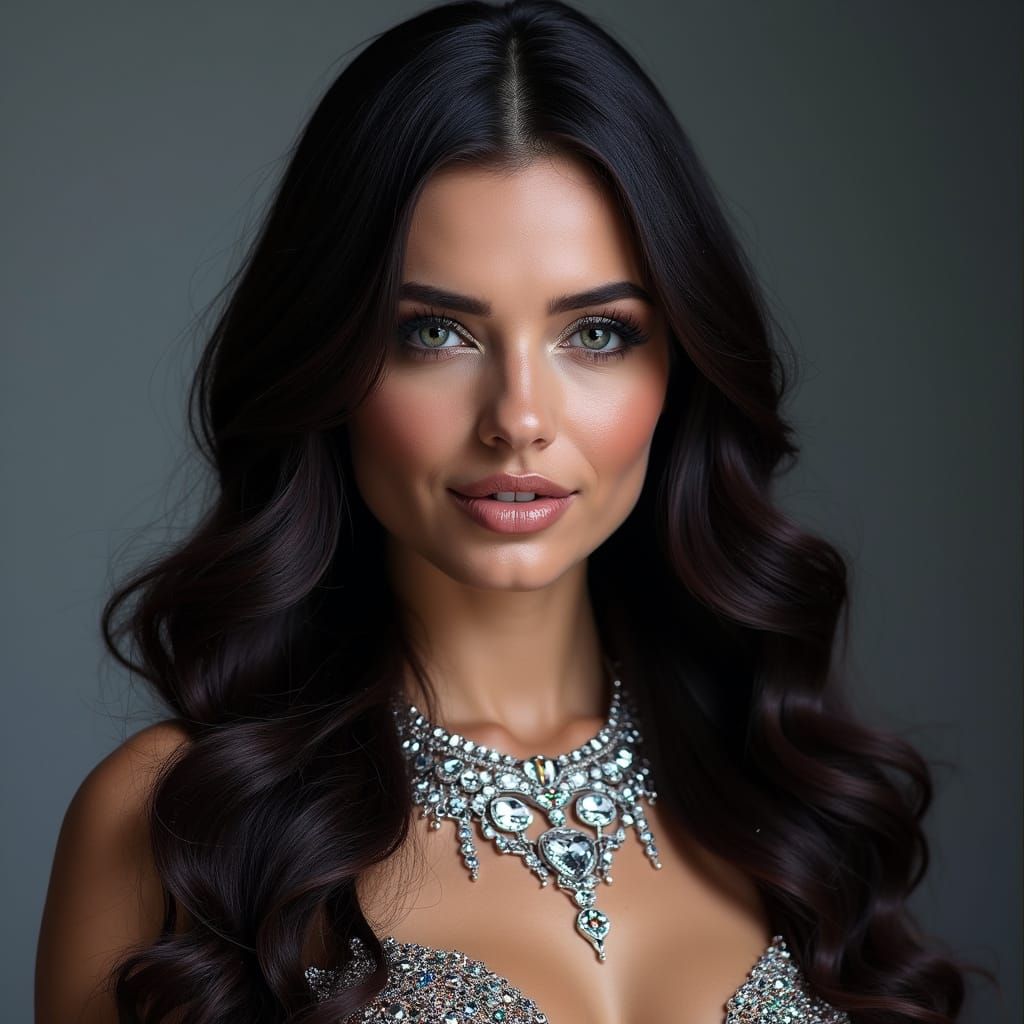 Luxury Futuristic Logo in Shimmering Silver and Gold