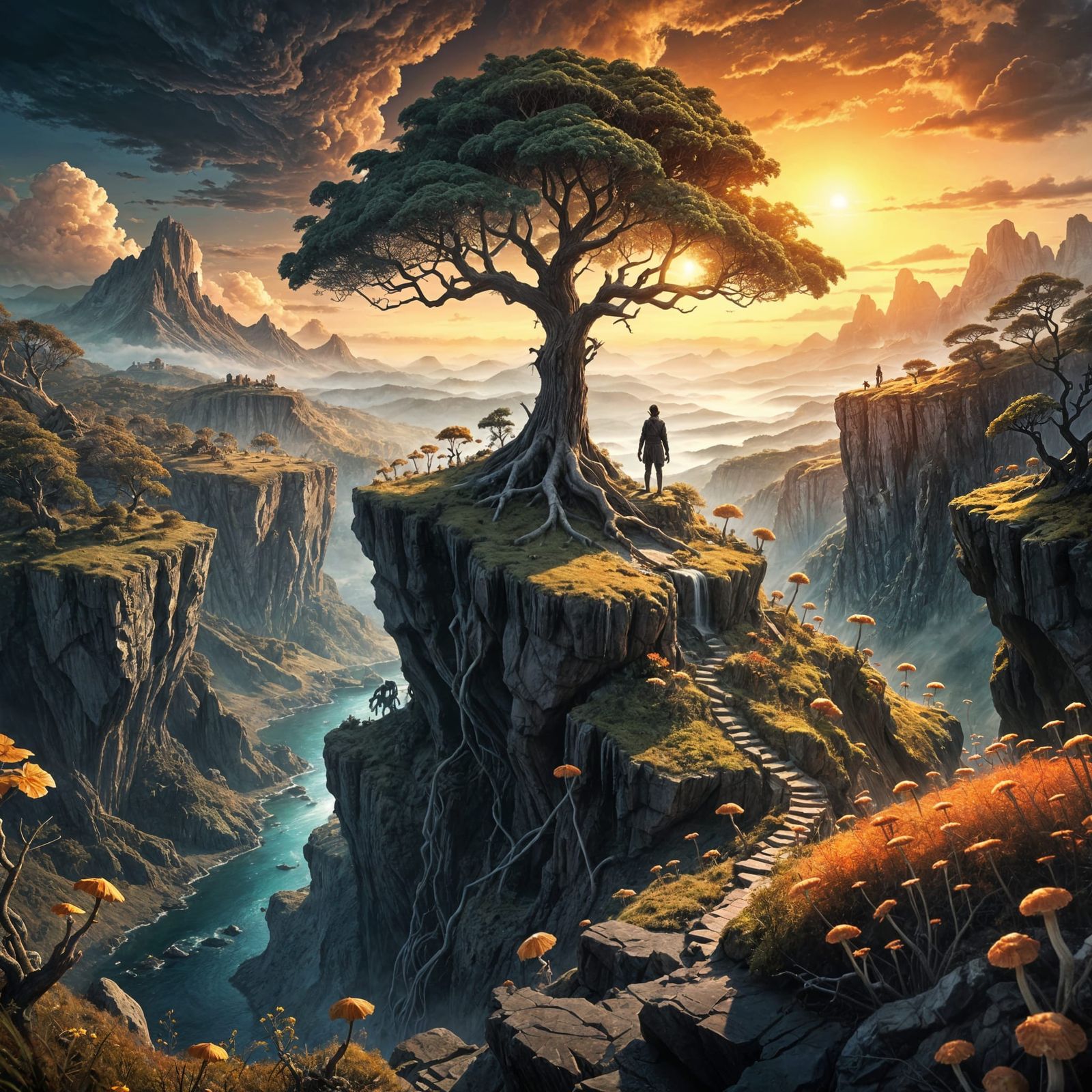 Mysterious Semblance: A Dramatic Digital Painting