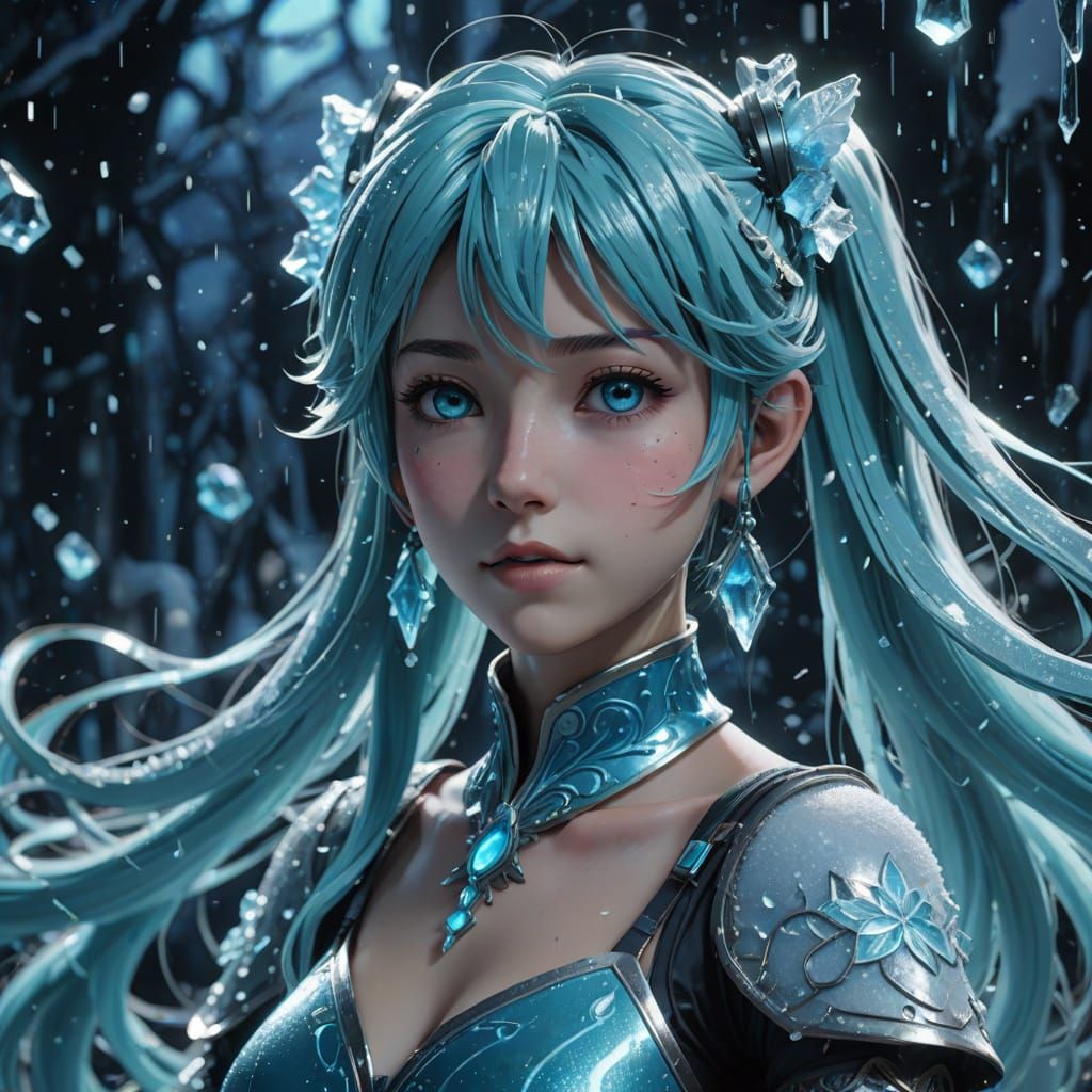 Icy Diva Hatsune Miku in Triadic Colors