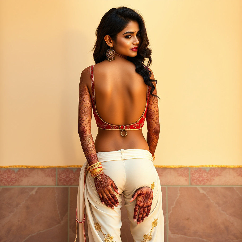 Elegant Bengali Woman in Traditional Attire