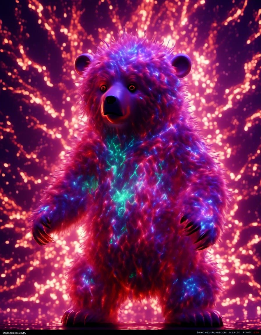 Electrical Furry Horror in Smokey Blackness