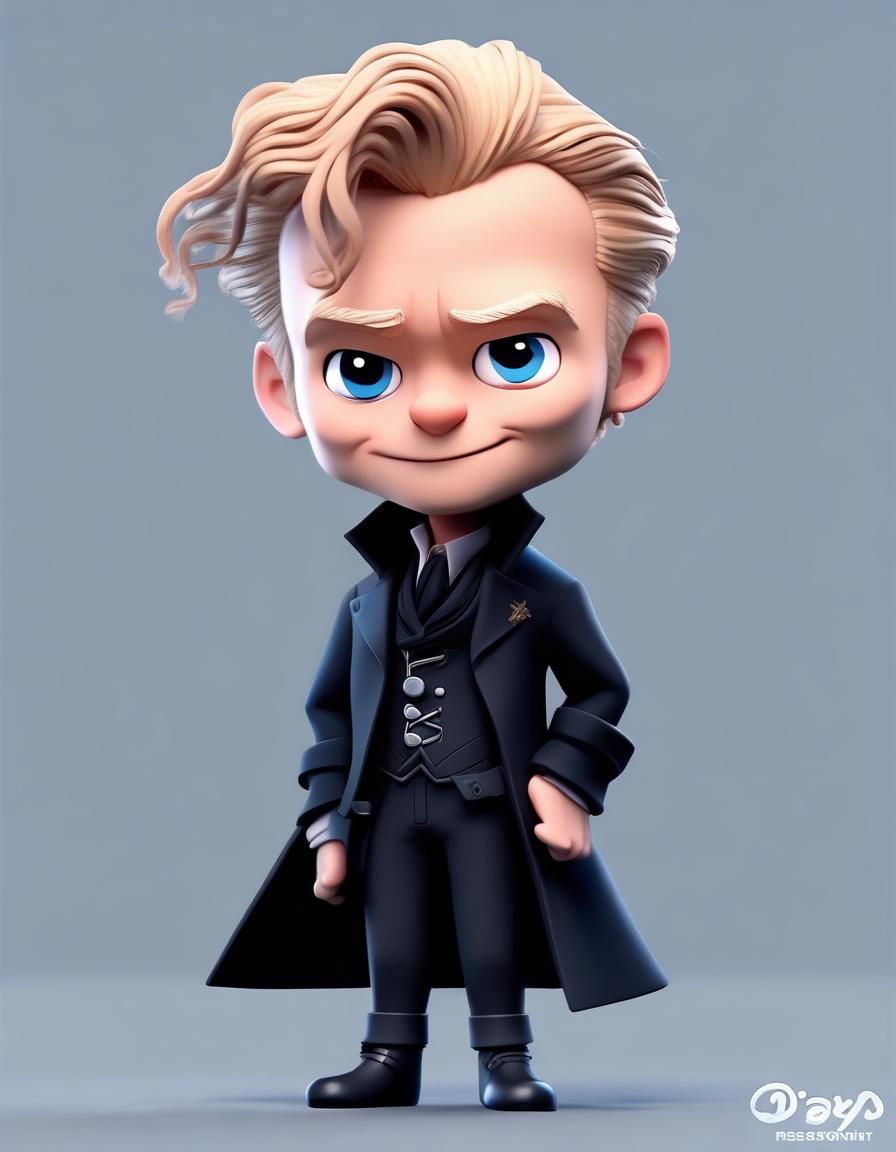 Gellert Grindelwald as Cute Chibi: 3D Digital Art