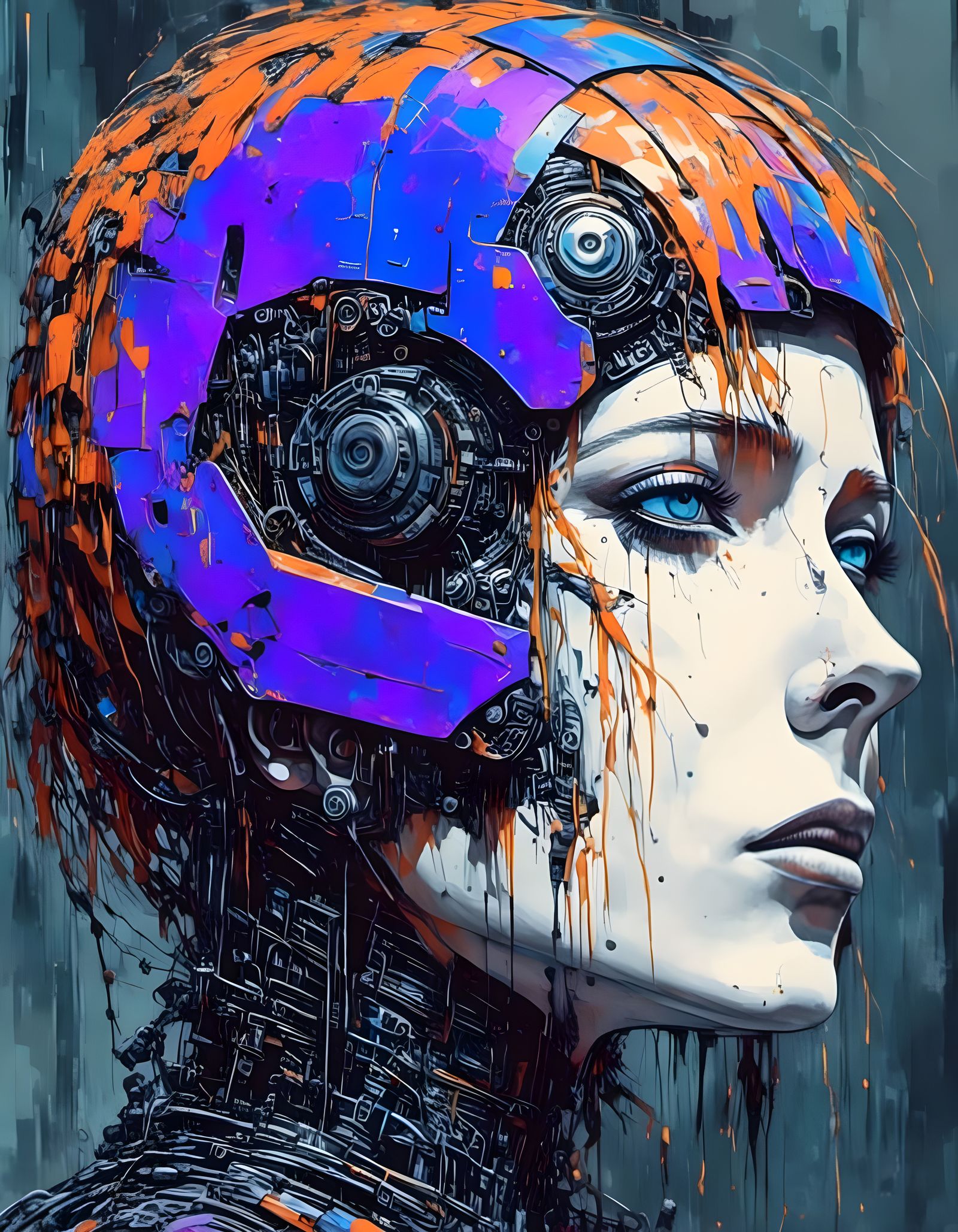 Gothic Bot Image in Dark Atmospheric Style