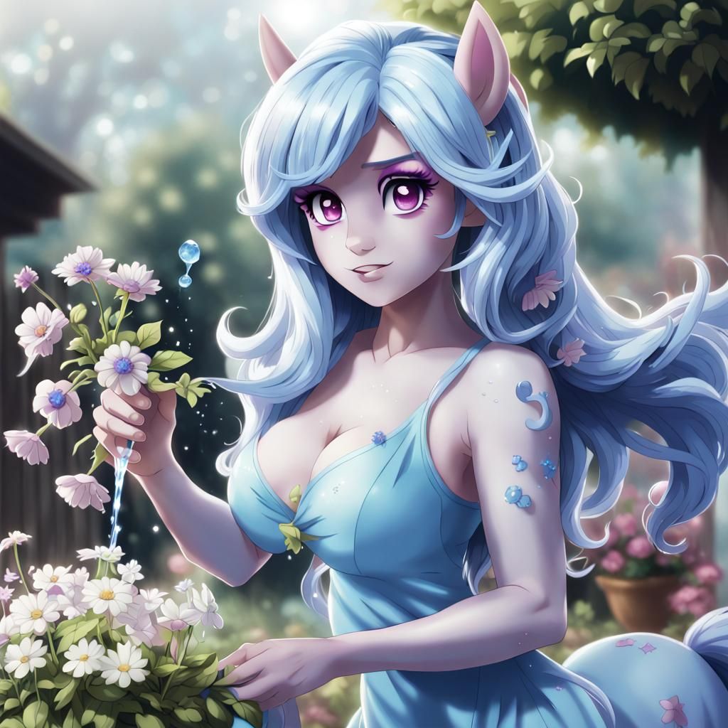 My Little Pony Trixie Lulamoon Waters Flowers